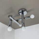 Rare sputnik 'atomic' ceiling light by e.r. nele, temde lights switzerland 1970s