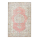 7x10 Soft Red & Beige Persian Area Rug, 207x310Cm