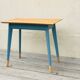 Blue compass foot table