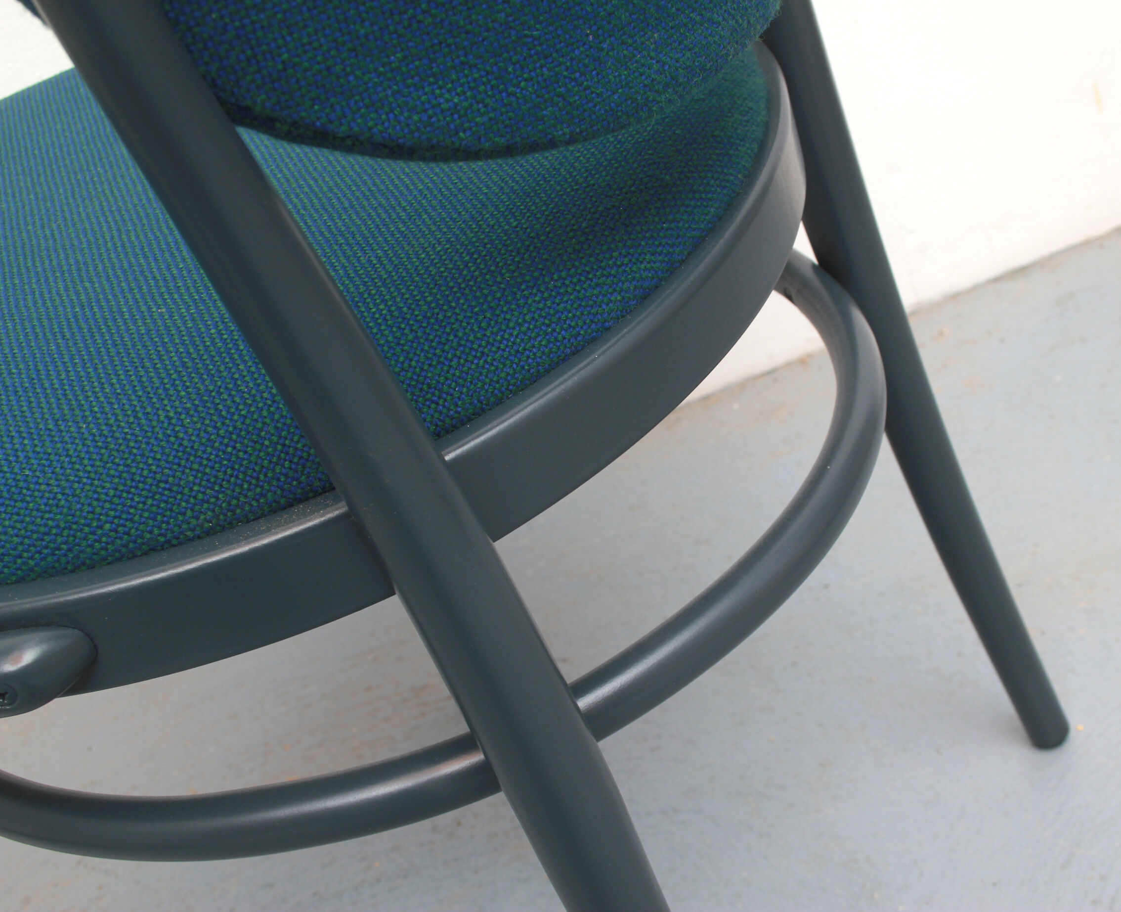 Bentwood chair No.209 Thonet in blue