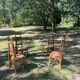 4 chaises vintage en rotin et bambou