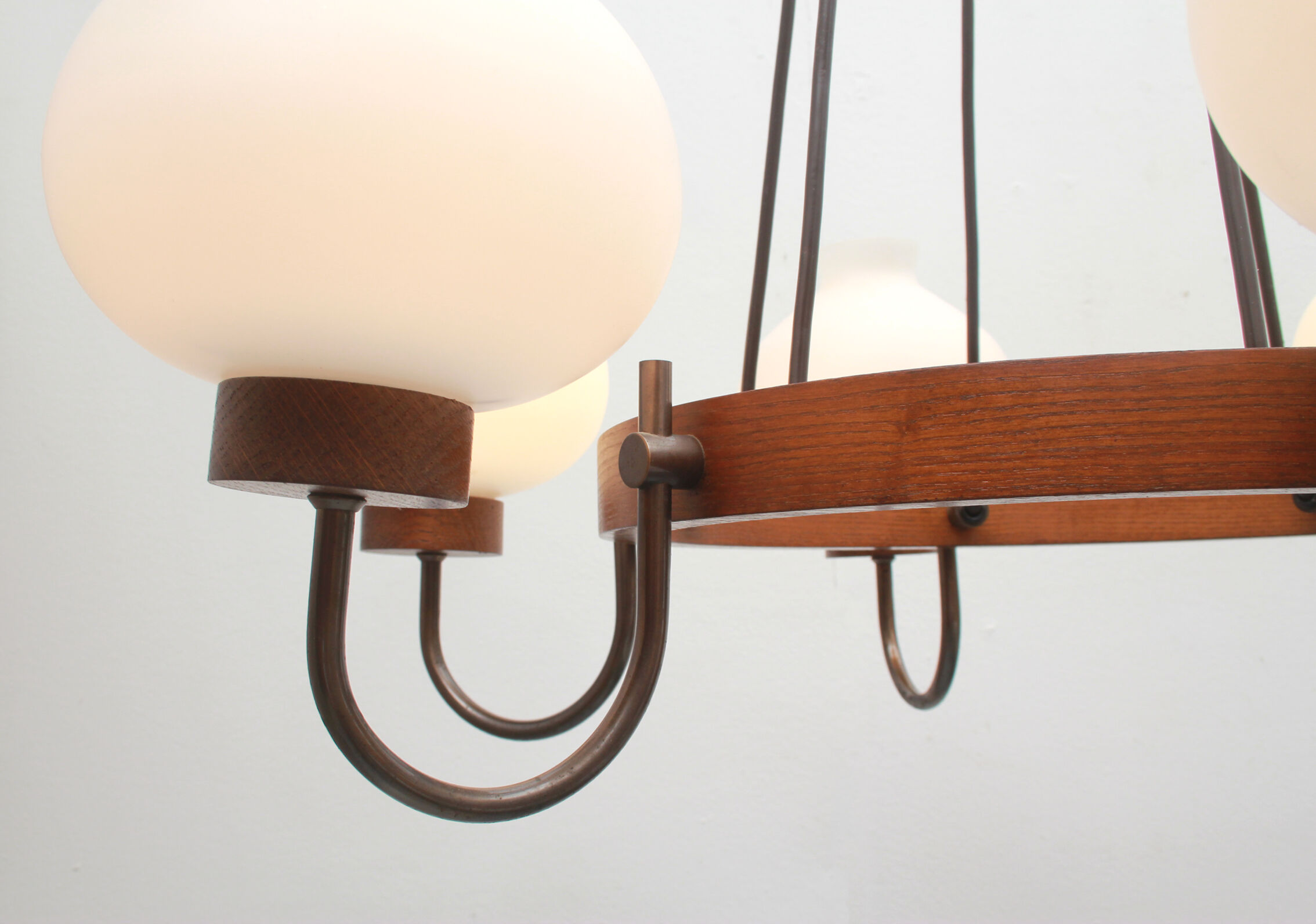 1960s ceiling light in opalglass