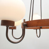 1960s ceiling light in opalglass