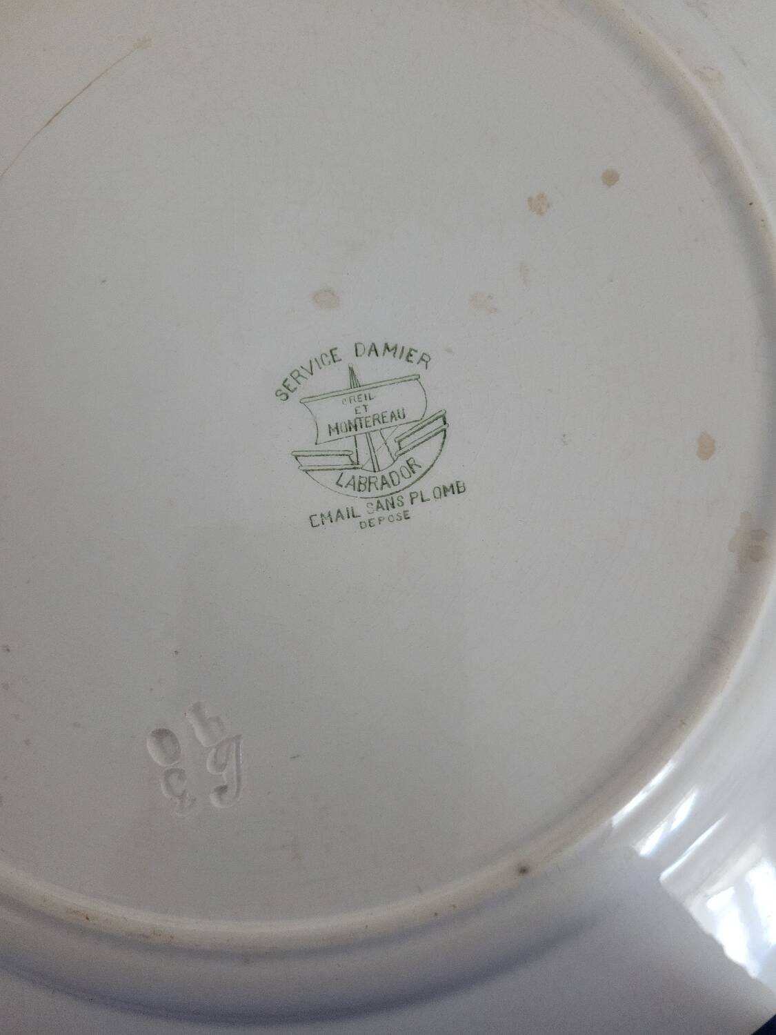 Labrador Creil and Montereau serving plate
