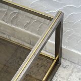 Duo de tables en laiton vintage