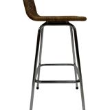 Ensemble de 4 tabourets de bar vintage Dirk van Sliedregt Rohe Noordwolde 1960