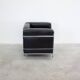 Chaise longue Cassina LC2 par Le Corbusier (Noir)