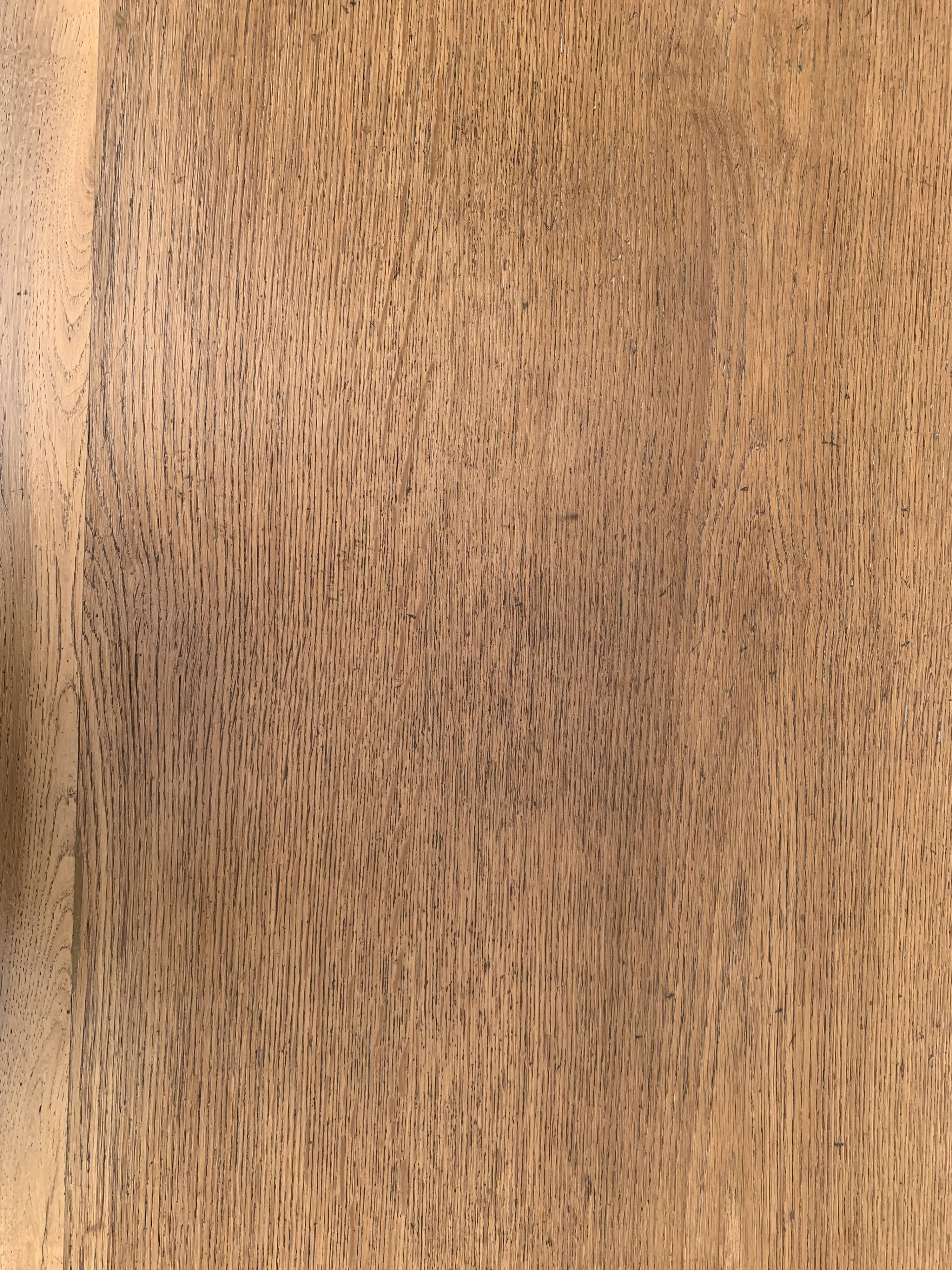 Solid desk in raw oak handles art deco shells