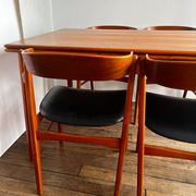 Dining table and its 4 chairs, Denmark, 1960