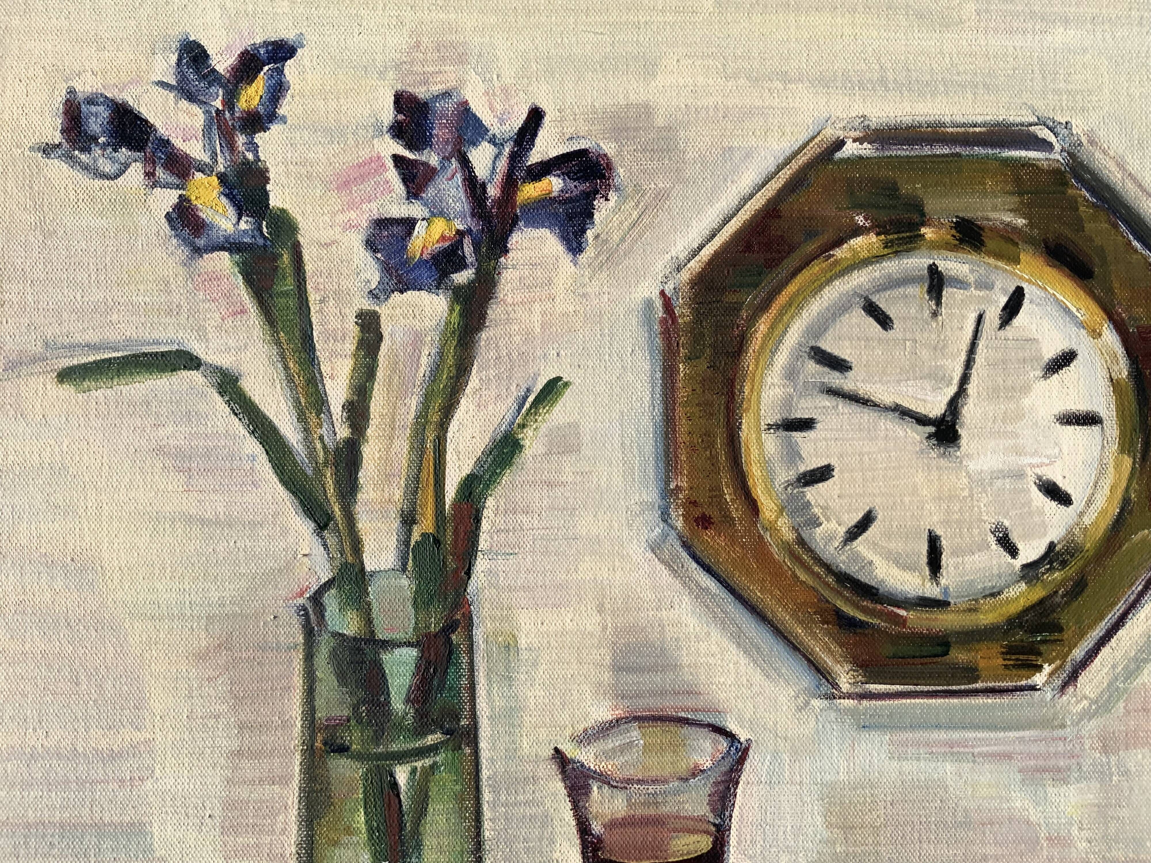 Original Stillife Mid 20th Century Swedish Oil Painting signed by Napoleon Frank 1960s