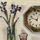 Original Stillife Mid 20th Century Swedish Oil Painting signed by Napoleon Frank 1960s