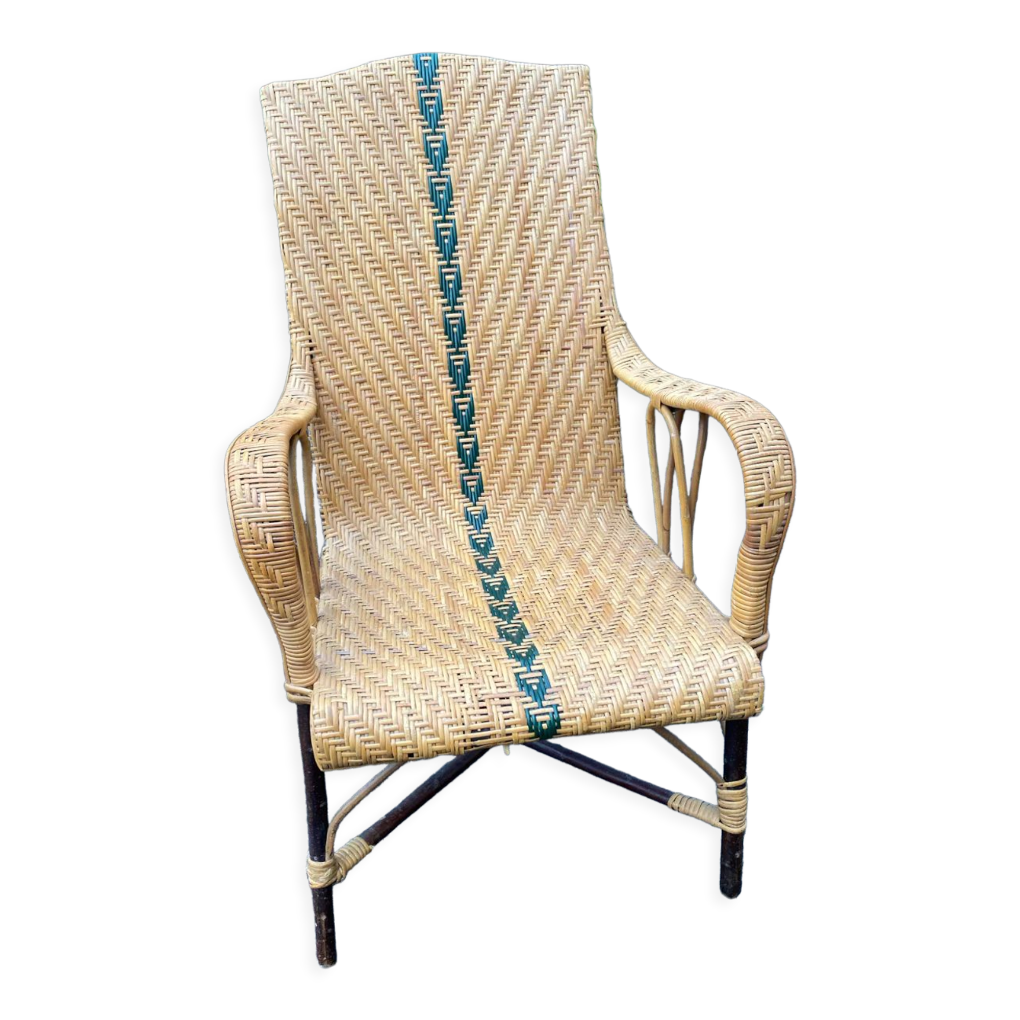 Rattan armchair