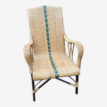 Rattan armchair