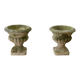 Paire de vases Médicis en pierre reconstituée XXème