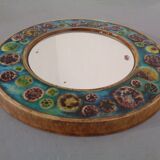 French ceramic mirror, 1960s