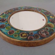 French ceramic mirror, 1960s