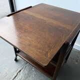 Desserte extensible ou table d'appoint Art Déco vintage des années 1930