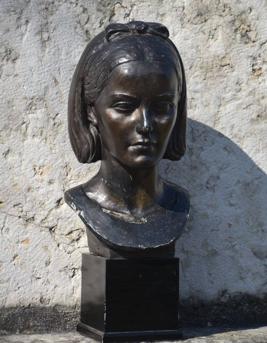 Gabriel Rispal, Bust of a Young Woman (circa 1960)