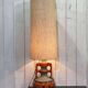 Lampe germany des années 70 avec son abat-jour d'époque