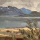 Swedish Oil on Canvas – “Sommardag” by John Fritz Ahlnander