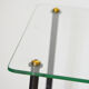 Table low glass magazine rack 50s