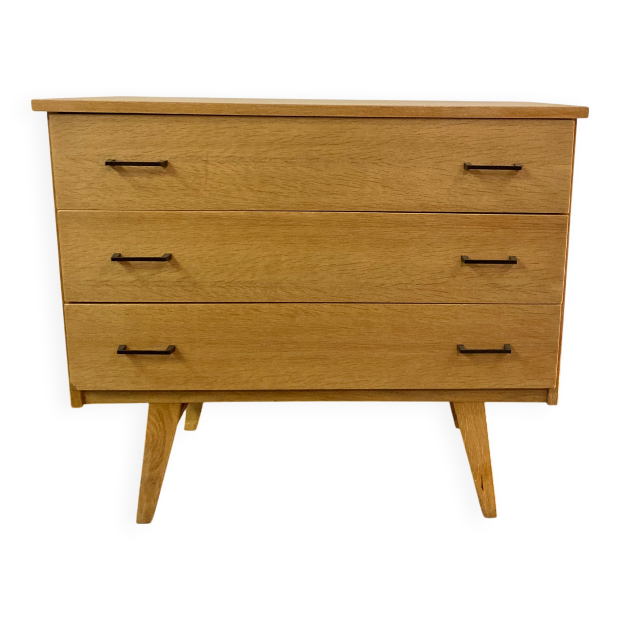 Commode années 60 pieds compas rénovée
