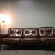 Vintage leather seat sofa