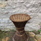 Vintage cane diabolo stool