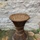 Tabouret diabolo en cannage vintage