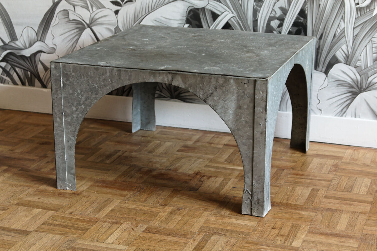 Sheet metal coffee table
