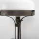 Lampe Strindberg en fer forgé vintage et verre opalin