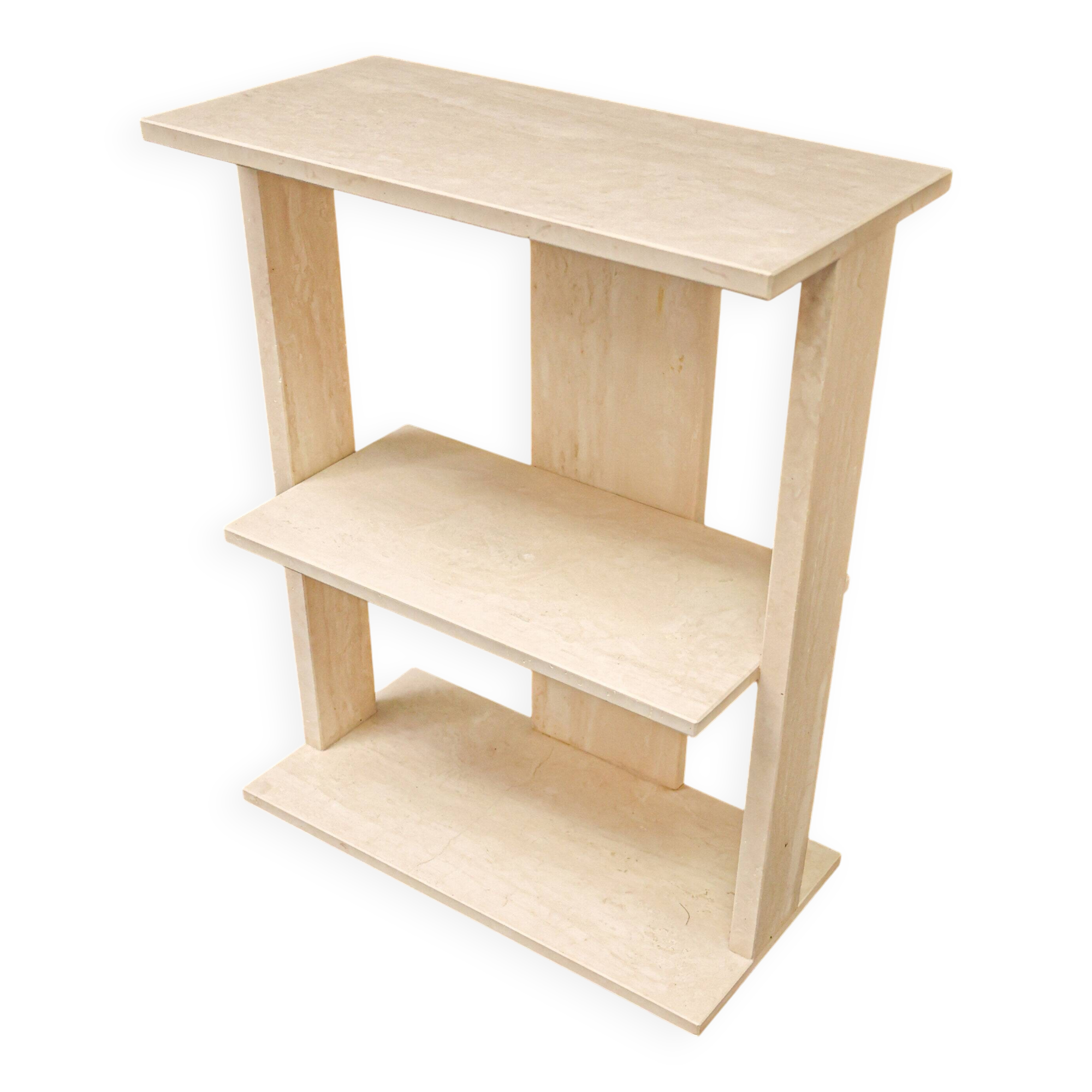 Vintage travertine book case, 1970s.