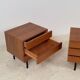 Duo de commodes en teck 1950