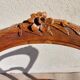 pair of Art Nouveau chairs, cane and faux leather