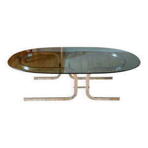 Table basse ovale en - double