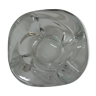 Cendrier en cristal transparent de 1970-80