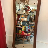 Scandinavian teak mirror