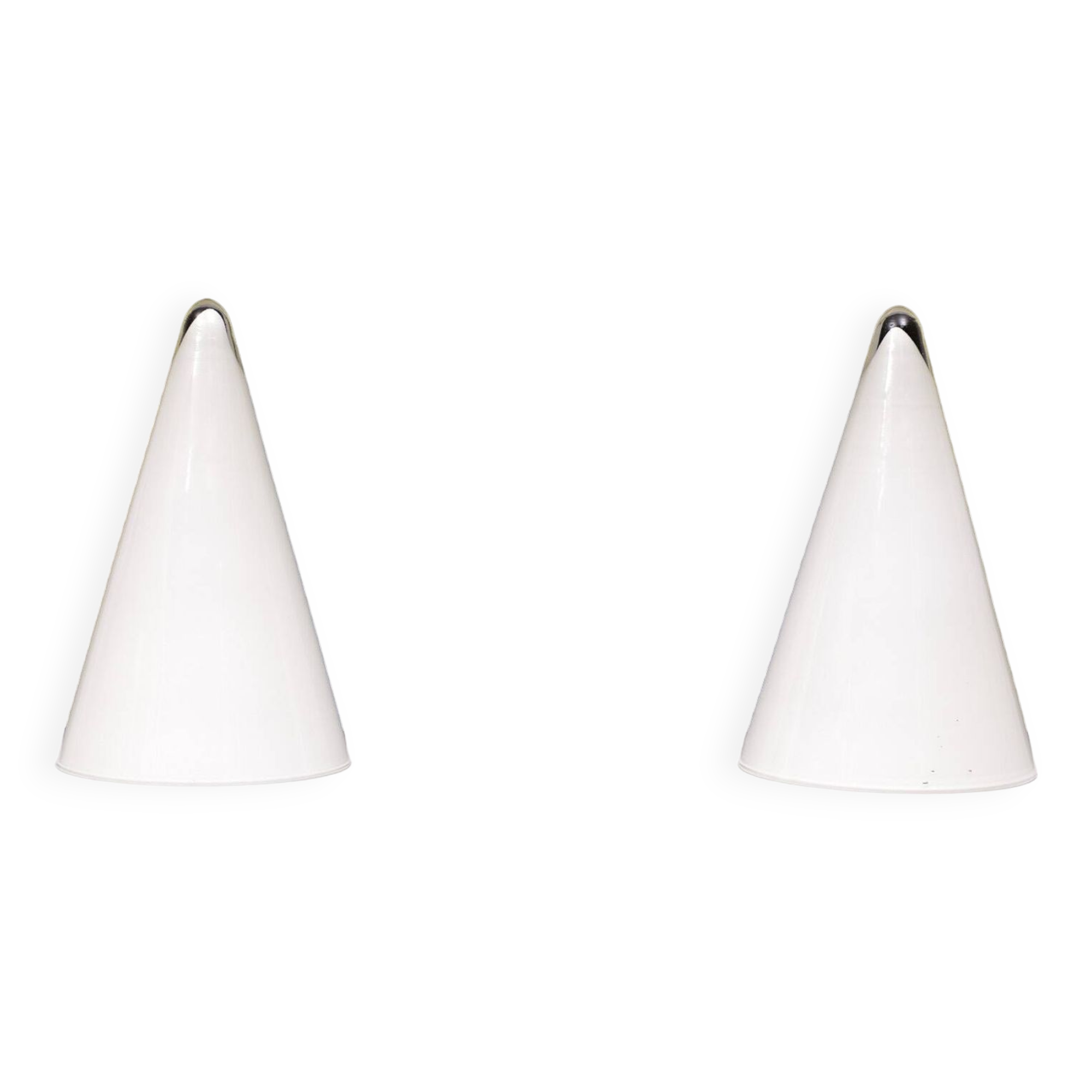 pair Teepee Glass Table Lamps 1970s France