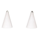 pair Teepee Glass Table Lamps 1970s France