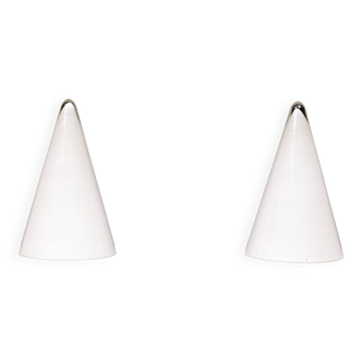 paire de lampes de table en verre tipi années 1970 France