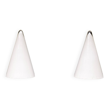 pair Teepee Glass Table Lamps 1970s France