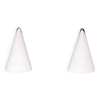 pair Teepee Glass Table Lamps 1970s France
