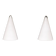 pair Teepee Glass Table Lamps 1970s France