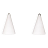 pair Teepee Glass Table Lamps 1970s France