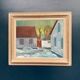 Original Swedish Oil on Canvas – "Vinter Kväll Viks" by Albert Krüger (1885–1965) – Signed – 1945 – Vintage and Framed
