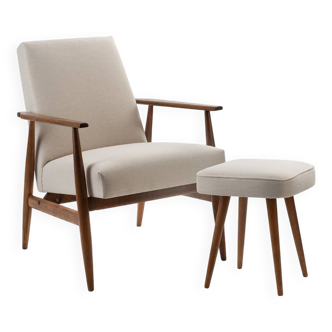 Fox armchair with footrest