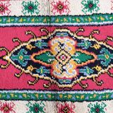 Tapis vintage français Savonnerie en laine – 90 x 176 cm – Années 1960