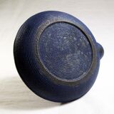 Japanese teapot in blue cast iron