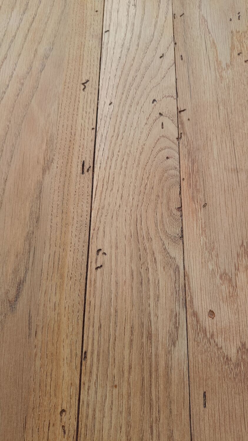 Old table made of raw wood