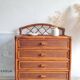 Commode en rotin circa années 70